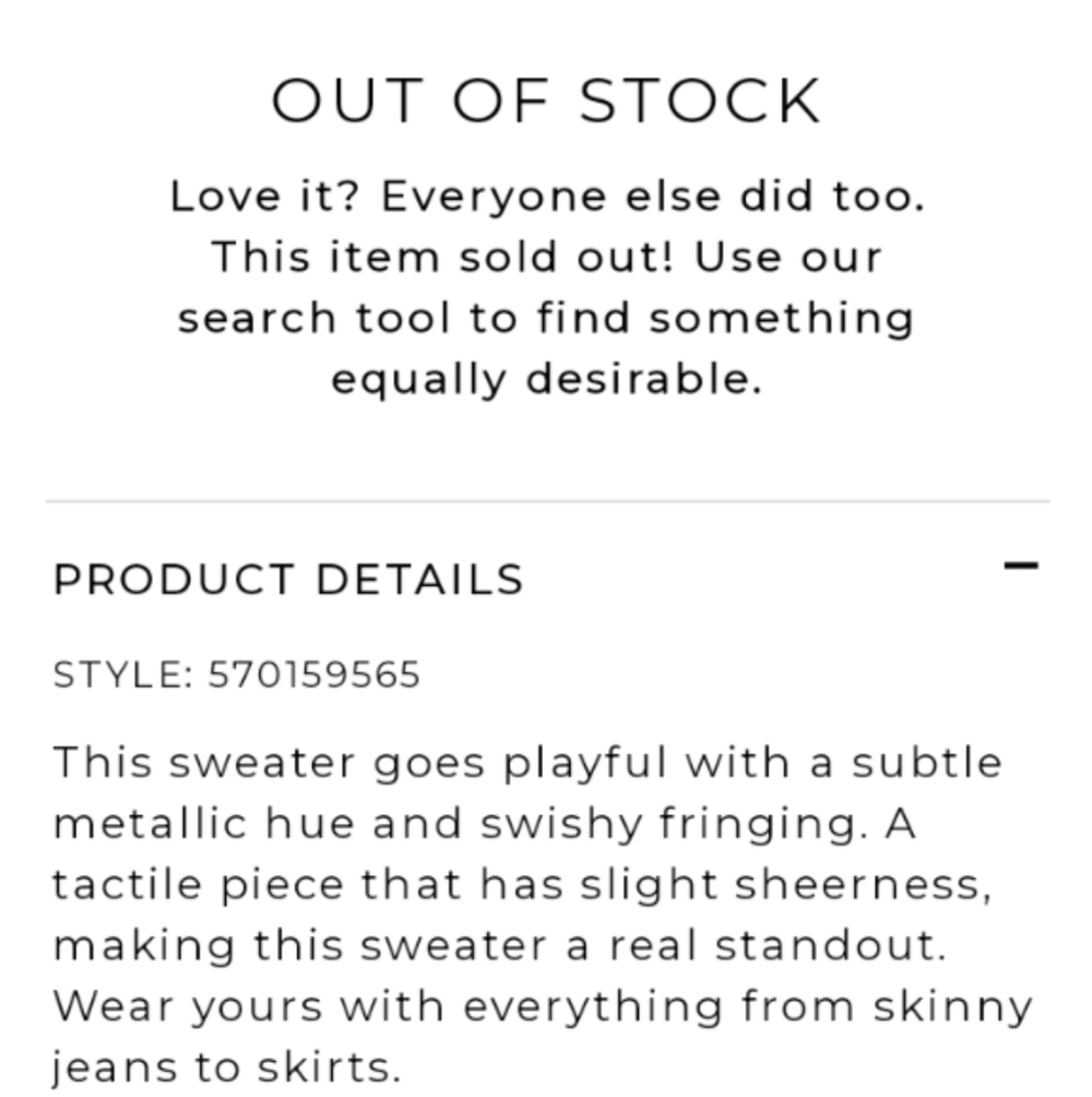 White House Black Market Metallic Fringe Hem Asymmetrical Sweater XS - Picture 3 of 12